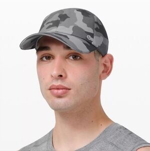 Lululemon | Fast and Free Mens Run Hat Heritage 365 Camo Rhino Grey Multi